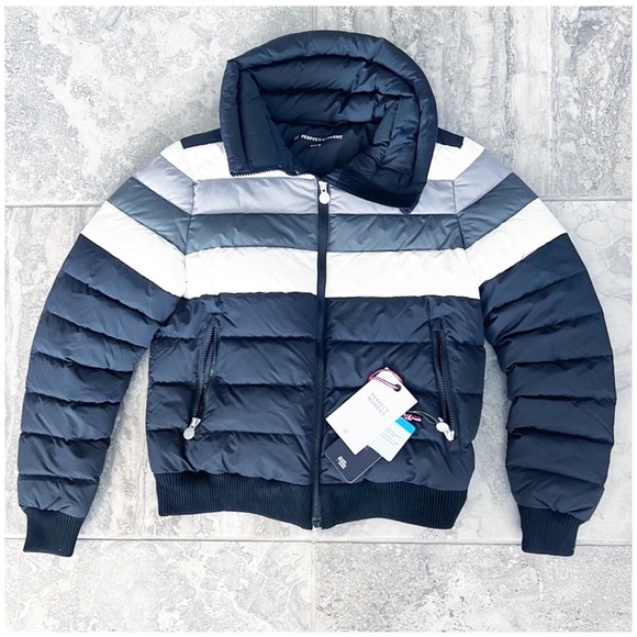 Perfect Moment Queenie Down Coat Jacket, Black Rainbow Size XS New w/Tag - Picture 6 of 15